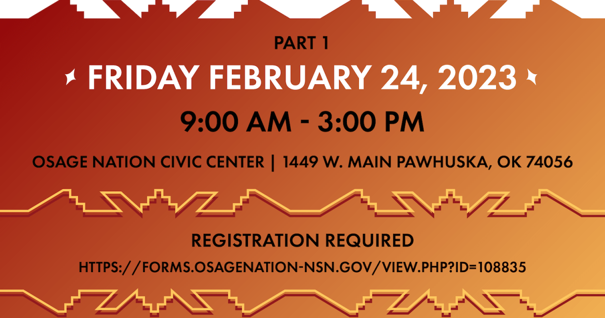 Osage Nation Prevention Program is hosting “Understanding and Addressing Trauma in our